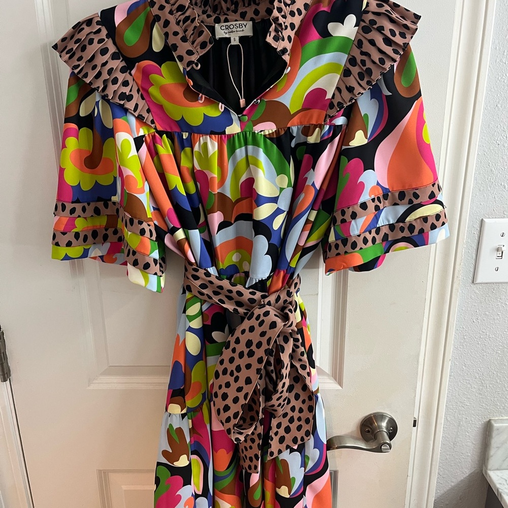 Crosley Multicolor Dress with Polka Dot Accents
